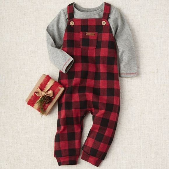 NWT Mud Pie Buffalo Plaid 2 Piece Set - Picture 5 of 5